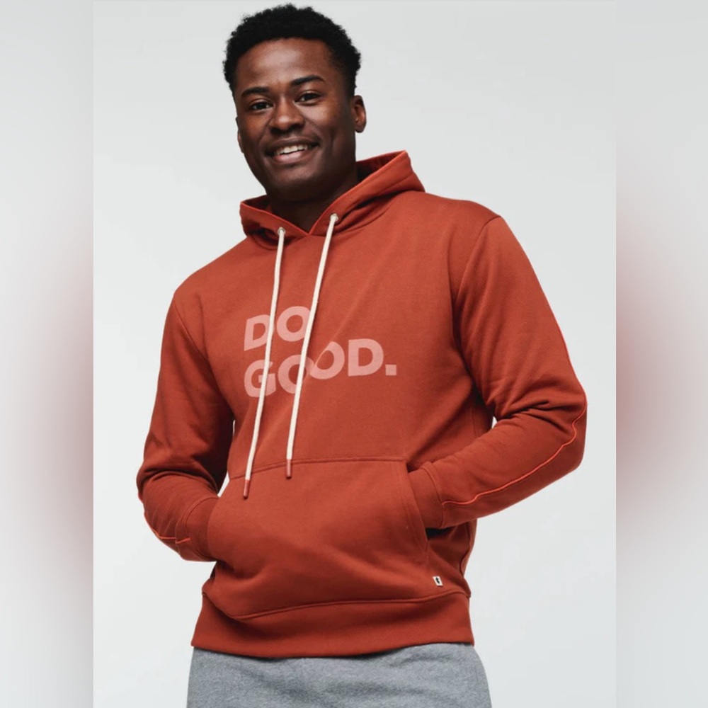 Cotopaxi Do Good Organic Pullover Hoodie In Spice/Rust Size M